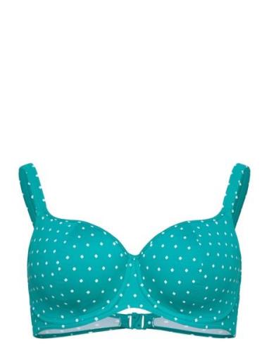 Jewel Cove Uw Sweetheart Bikini Top Blue Freya