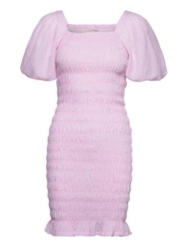 Rikko Stripe Dress Pink A-View