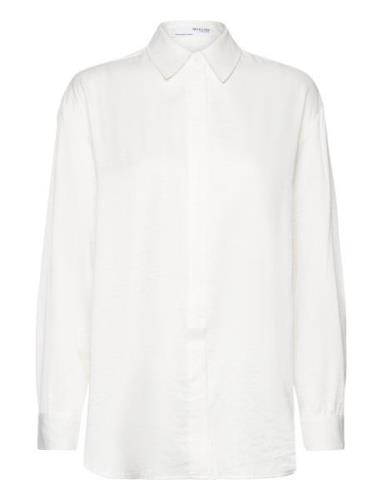 Slfdesiree Ls Shirt B White Selected Femme
