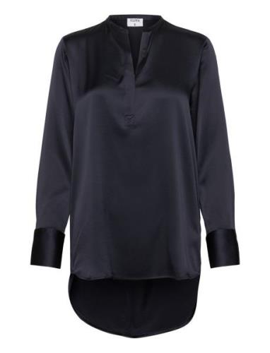 Pull-On Silk Blouse Navy Filippa K