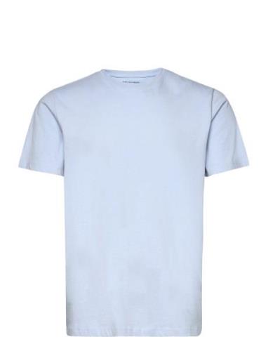 Slhaspen Ss O-Neck Tee W Blue Selected Homme