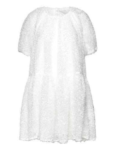 Slfmanuela 2/4 Short Structure Dress B White Selected Femme
