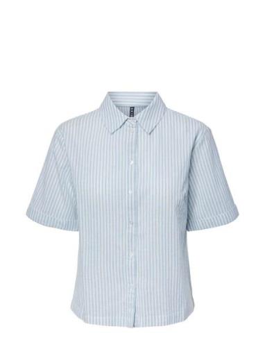 Pclorna Ss Shirt Bc Blue Pieces