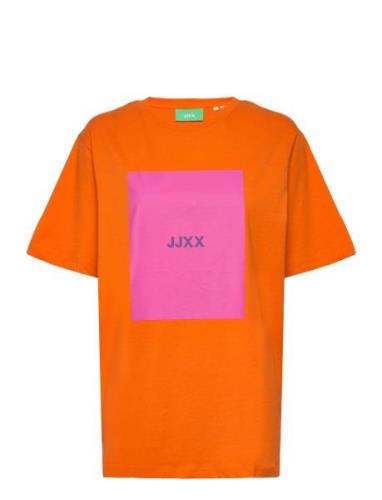 Jxamber Rlx Ss Every Square Tee Jrs Noos Orange JJXX