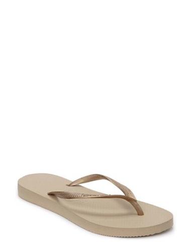 Hav Slim Black Beige Havaianas