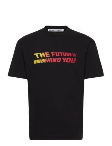 T-Shirt Mid Weight The Future Is Behind You Black Schnayderman's