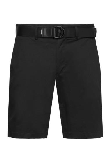 Modern Twill Slim Short Belt Black Calvin Klein