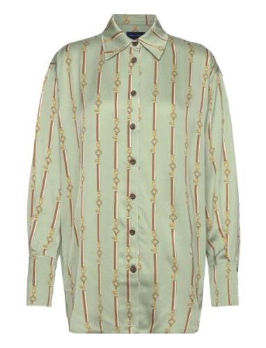 D1. Rel American Luxe Shirt Green GANT