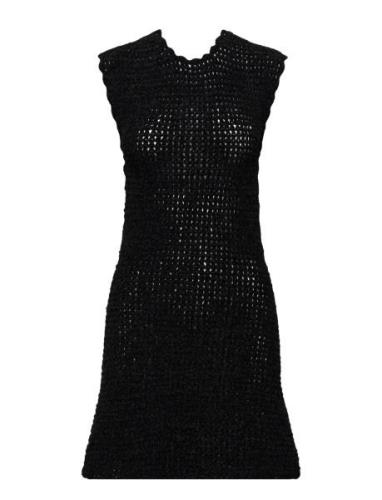 Velvet Crochet Black Ganni