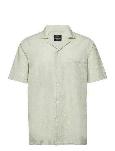 Seersucker Kenji Shirt Ss Green Mads Nørgaard