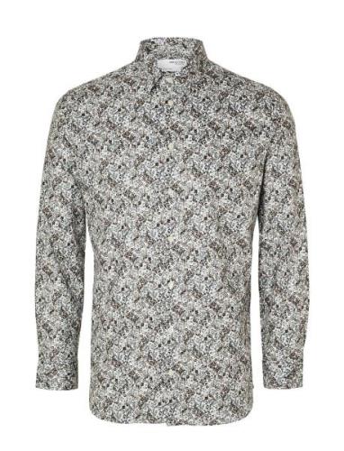 Slhslimethan-Aop Shirt Ls B Patterned Selected Homme