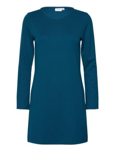 Viarmer O-Neck L/S Dress - Noos Blue Vila