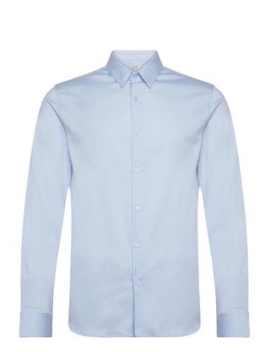 Super Slim-Fit Poplin Suit Shirt Blue Mango