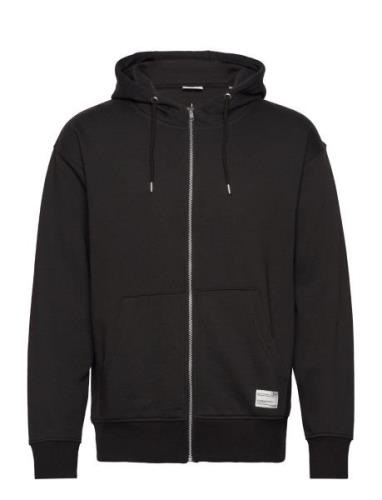 Sdlenz Zipper Sw Sweatshirt Hoodie Black Solid