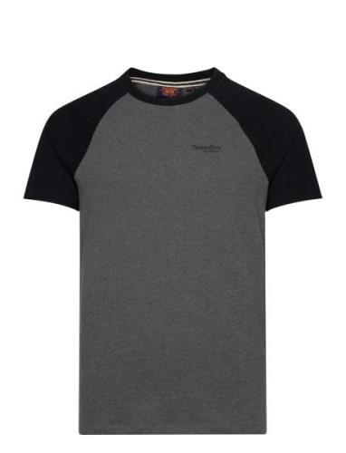 Essential Logo Baseball Tshirt Black Superdry