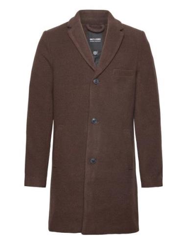 Onsjaylon Wool Coat Otw Noos Brown ONLY & SONS