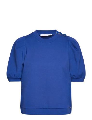 Sweat Shirt With Pleats Blue Coster Copenhagen