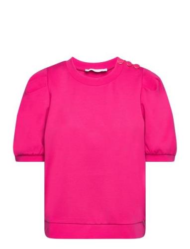Sweat Shirt With Pleats Pink Coster Copenhagen