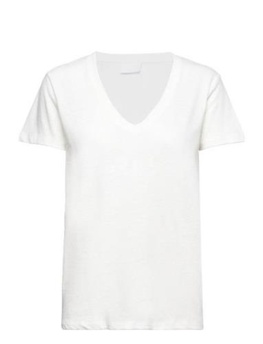 2Nd Beverly - Essential Linen Jersey White 2NDDAY