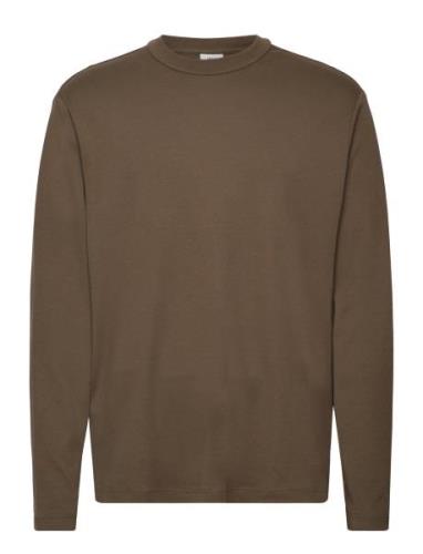 100% Cotton Long-Sleeved T-Shirt Khaki Mango