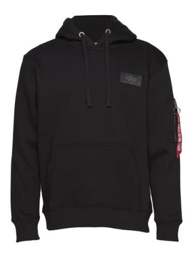 Back Print Hoody Black Alpha Industries