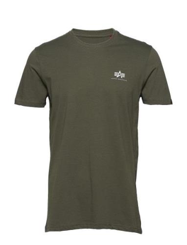 Basic T Small Logo Khaki Alpha Industries