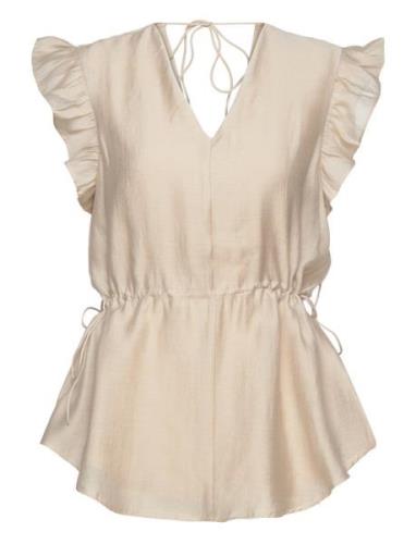 Zaria Gisla Blouse Beige Bruuns Bazaar