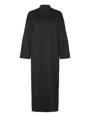 Slfjane Ls Ankle Dress Black Selected Femme