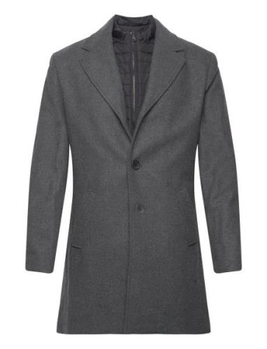 Bs Kingston Slim Fit Coat Grey Bruun & Stengade