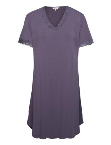 Bamboo Short Sleeve Nightdress With Blue Lady Avenue