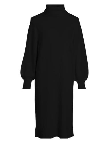 Visara L/S Rollneck Midi Dres/Bf/Ka Black Vila