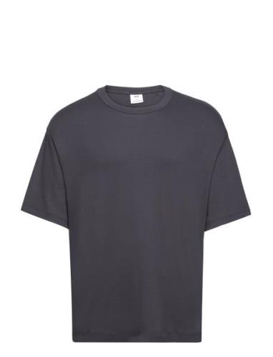 100% Cotton Relaxed-Fit T-Shirt Navy Mango