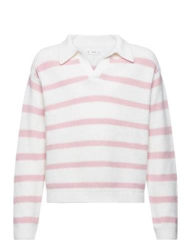 Polo Neck Sweater Pink Mango