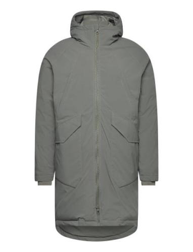 Long Technical Raglan Parka With Sorona Padding Grey Revolution