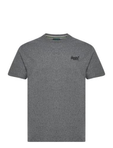 Vintage Logo Emb Tee Grey Superdry