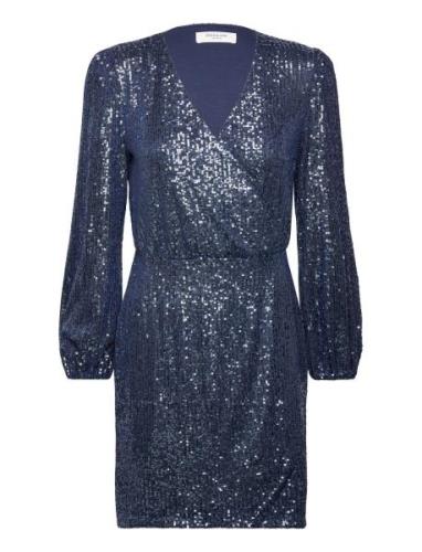 Sequin Dress Blue Rosemunde
