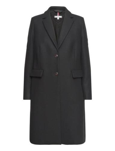Wool Blend Classic Coat Black Tommy Hilfiger