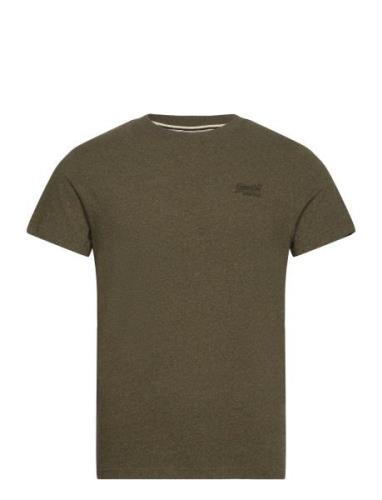 Essential Logo Emb Tee Green Superdry