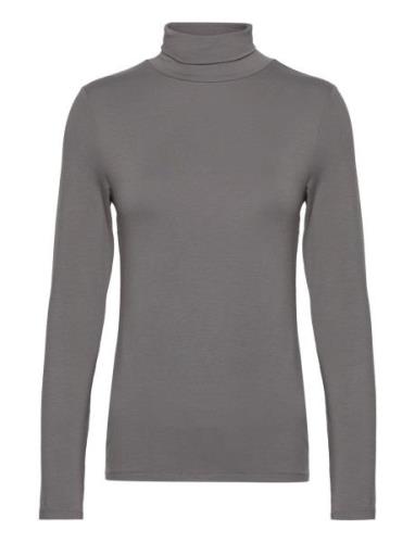 Top Pernilla Rollerneck Grey Lindex