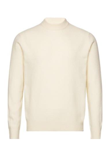 Wool-Blend Sweater With Perkins Collar Cream Mango