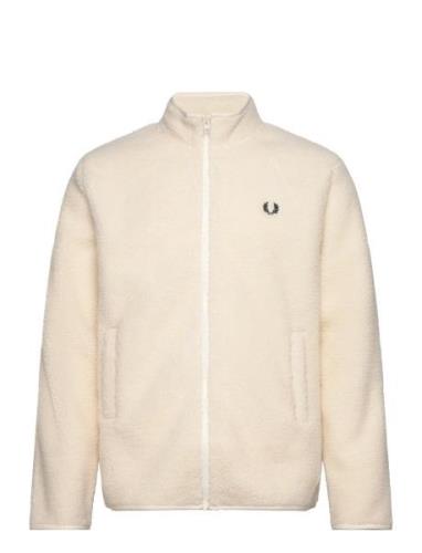 Zip Borg Fleece Cream Fred Perry