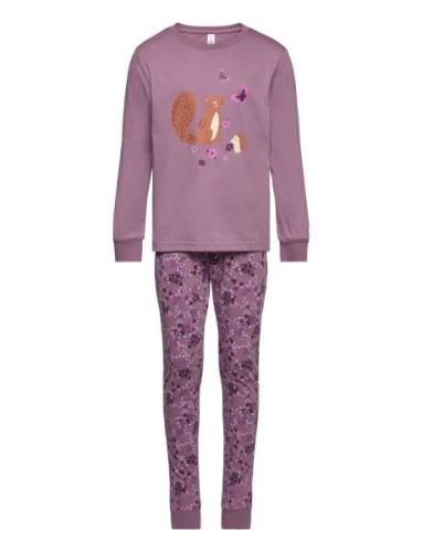 Pajama Aop Unicorn Animal Ao Purple Lindex