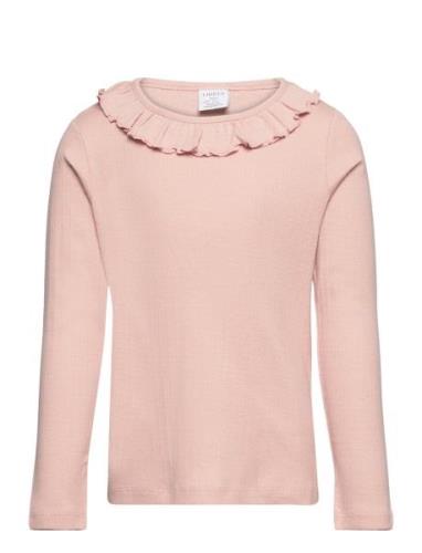 Top Drop Needle Frill Collar Pink Lindex