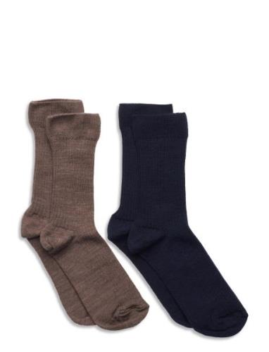 Sock 2P Wool Big Boy Patterned Lindex