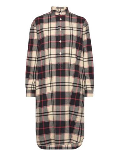 Plaid Cotton Twill Shirtdress Beige Polo Ralph Lauren