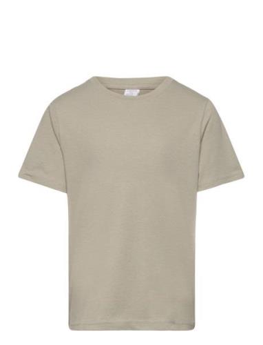 T Shirt Regular Solid Khaki Lindex