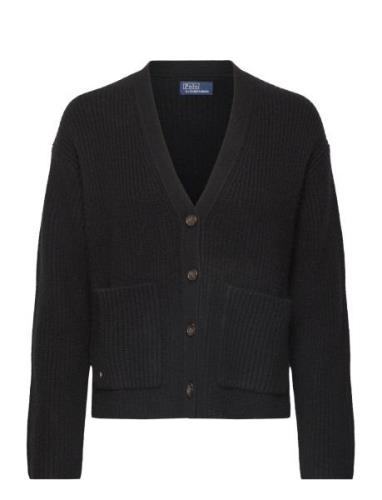 Rib-Knit Wool-Cashmere V-Neck Cardigan Black Polo Ralph Lauren