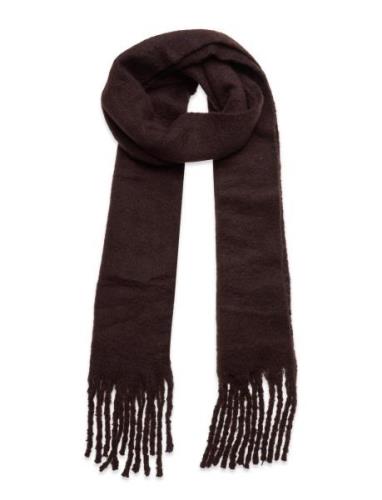 Scarf Big Fringe Solid Brown Lindex