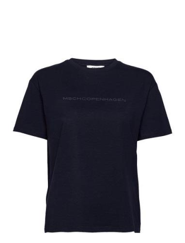 Mschliv Organic Logo Tee Black MSCH Copenhagen