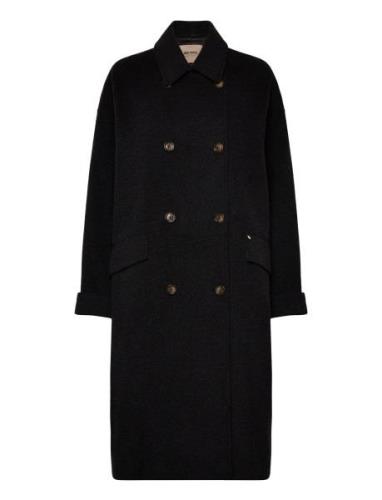 Mmvenice Wool Coat Black MOS MOSH